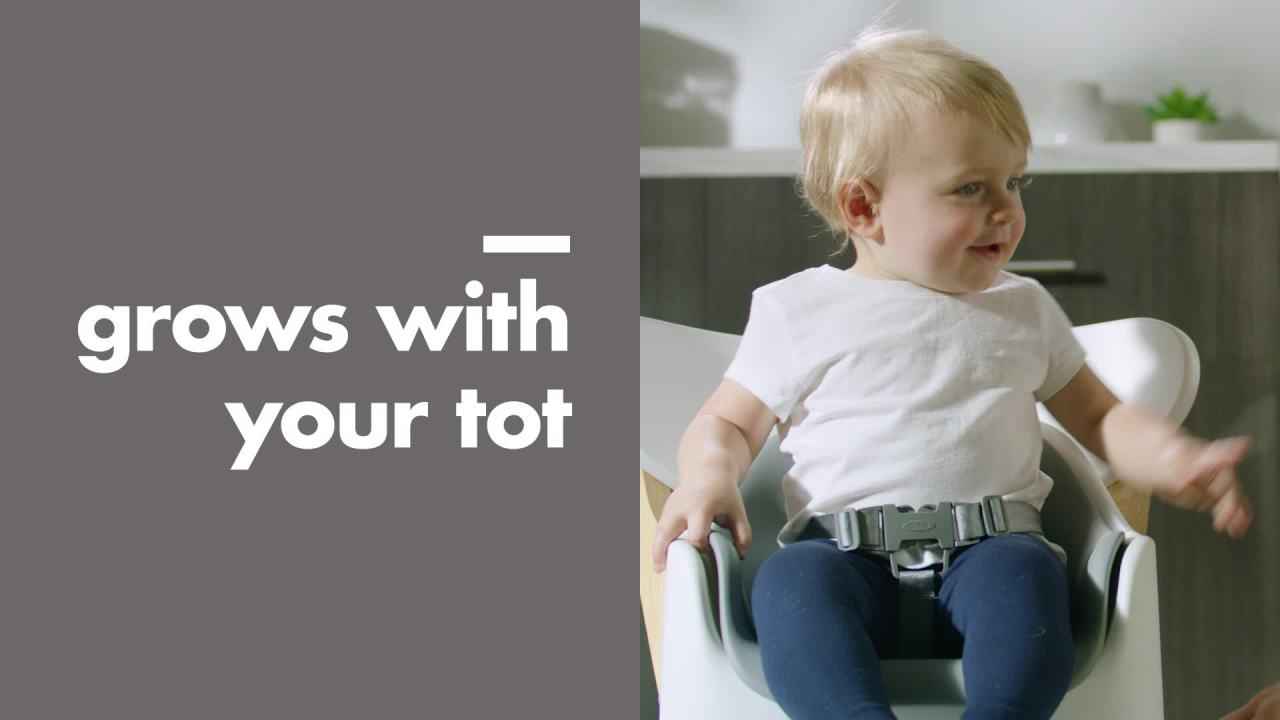 OXO Tot Nest Booster Seat with Straps, Gray