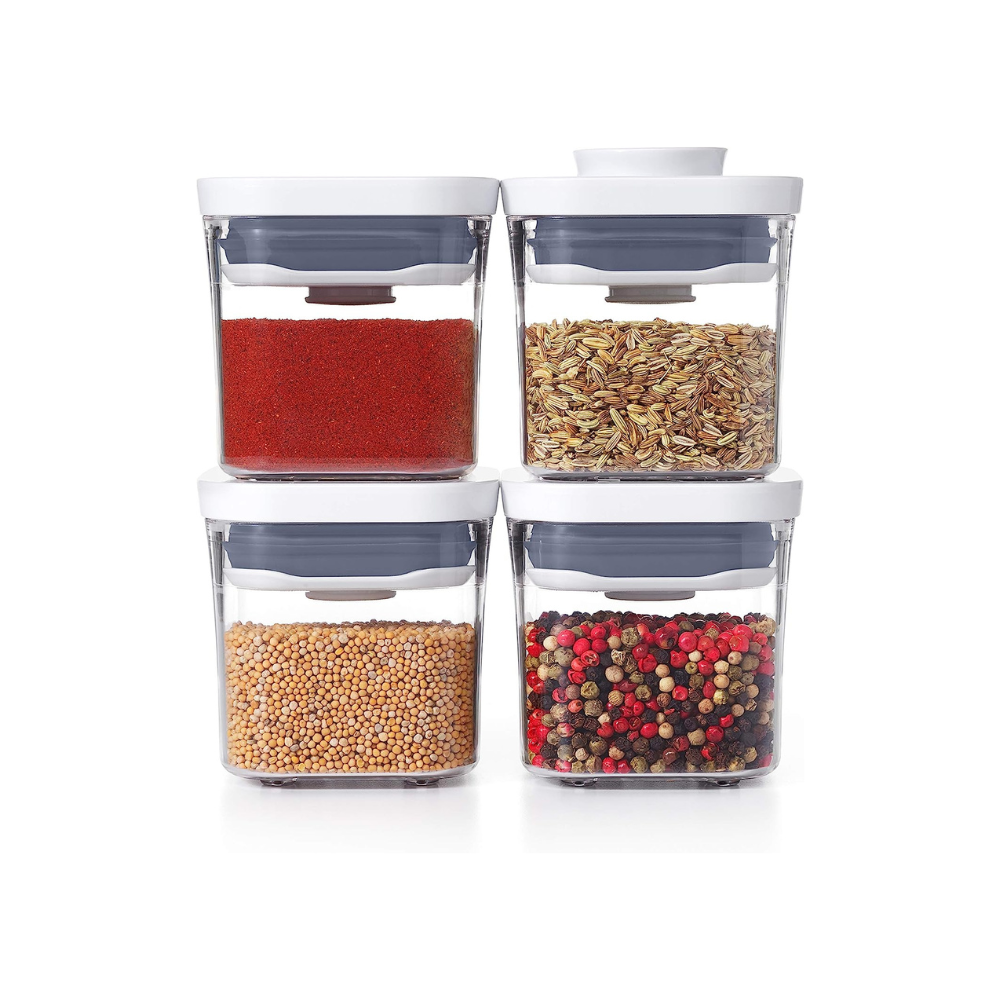 OXO Good Grips 4-Piece Mini POP Container Set, clear