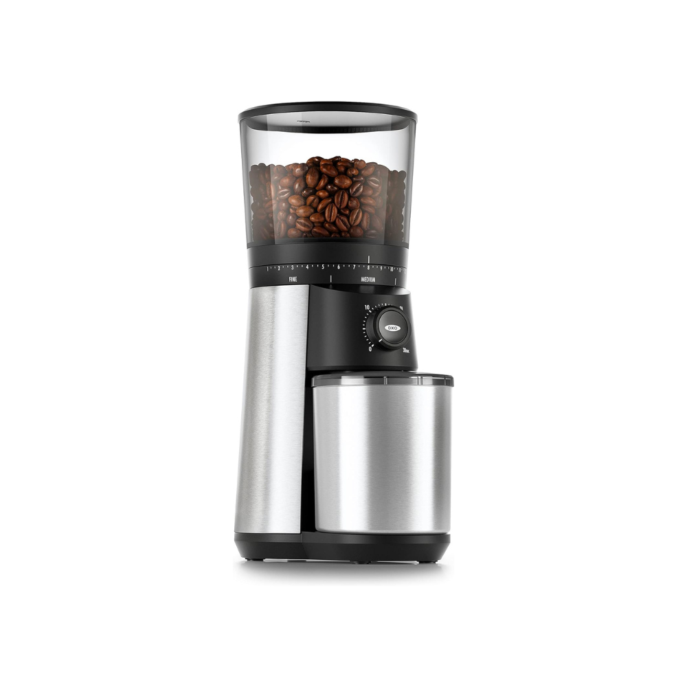 OXO Brew Conical Burr Coffee Grinder , Silver