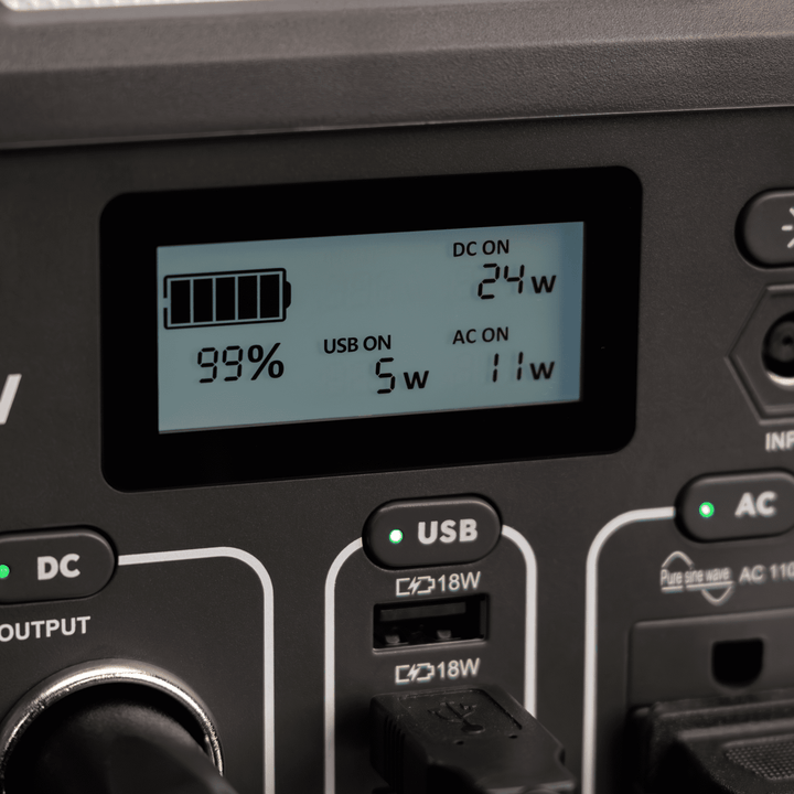 Swiss Tech 330W portable power station 288Wh solar generator for camping & emergency use