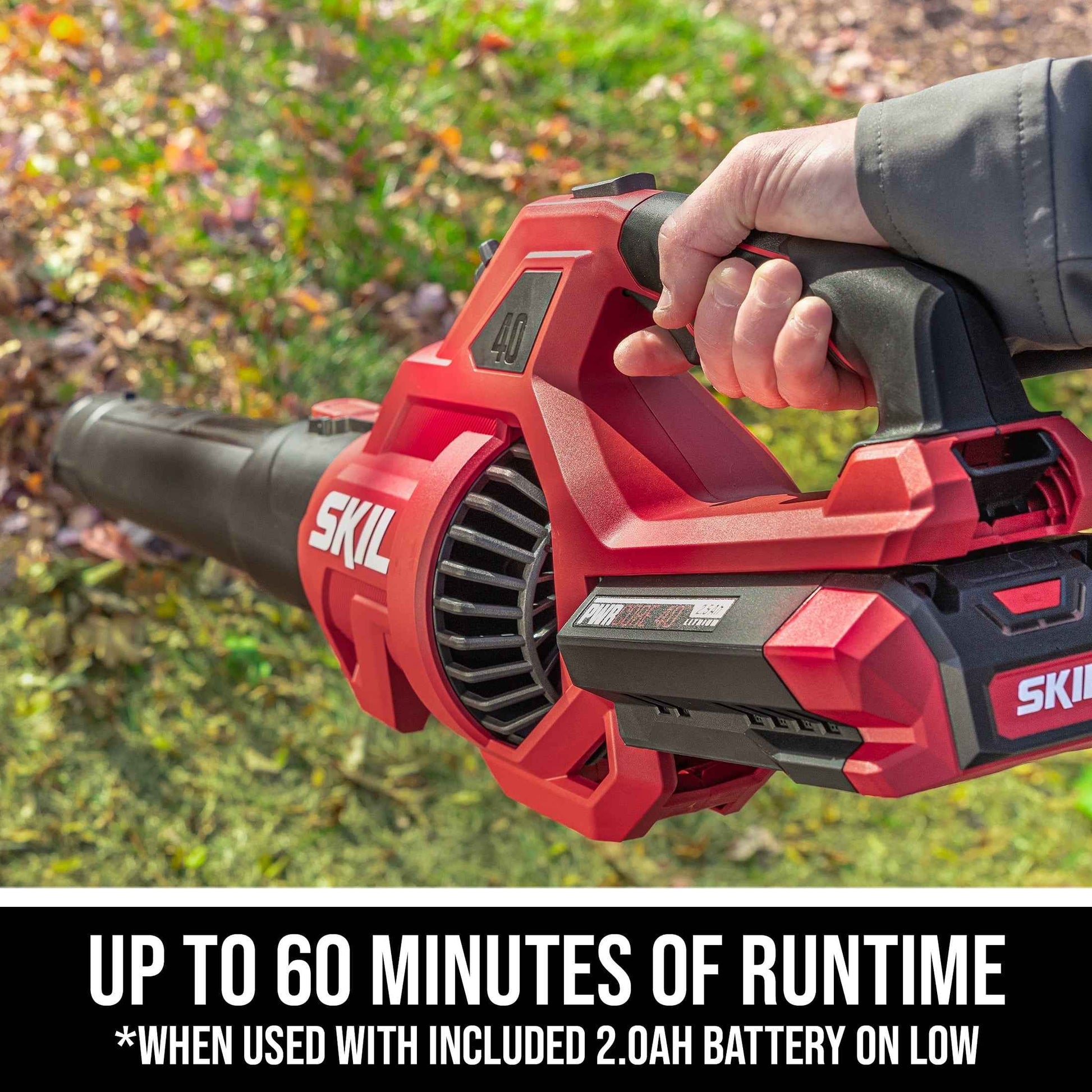 SKIL BL0460C-11 PWR CORE Brushless 40V 460 CFM 120 MPH Leaf Blower, 2.0Ah Battery and Charger