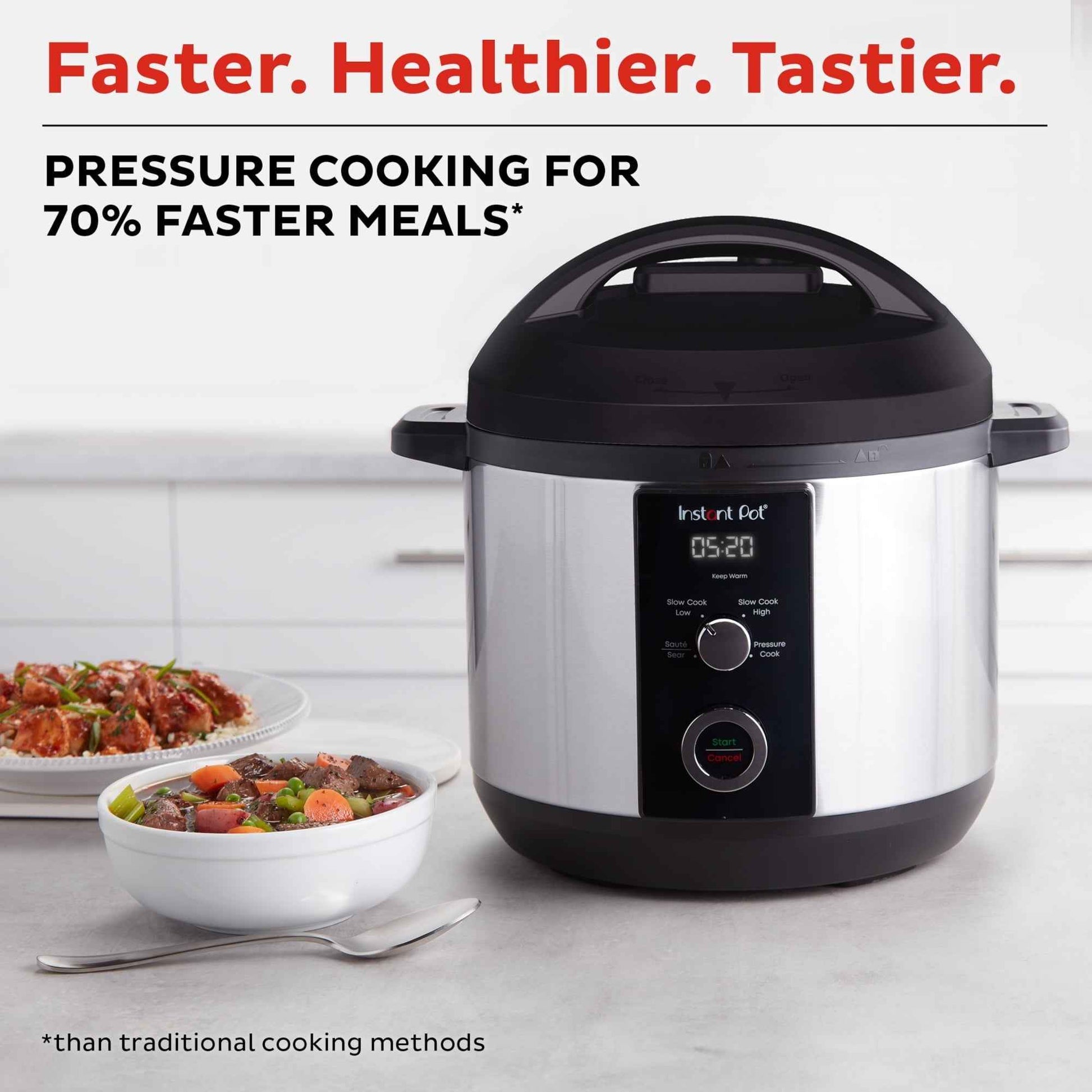 Instant Pot 6QT Easy 3-in-1 Slow Cooker, Pressure Cooker, and Sauté Pot