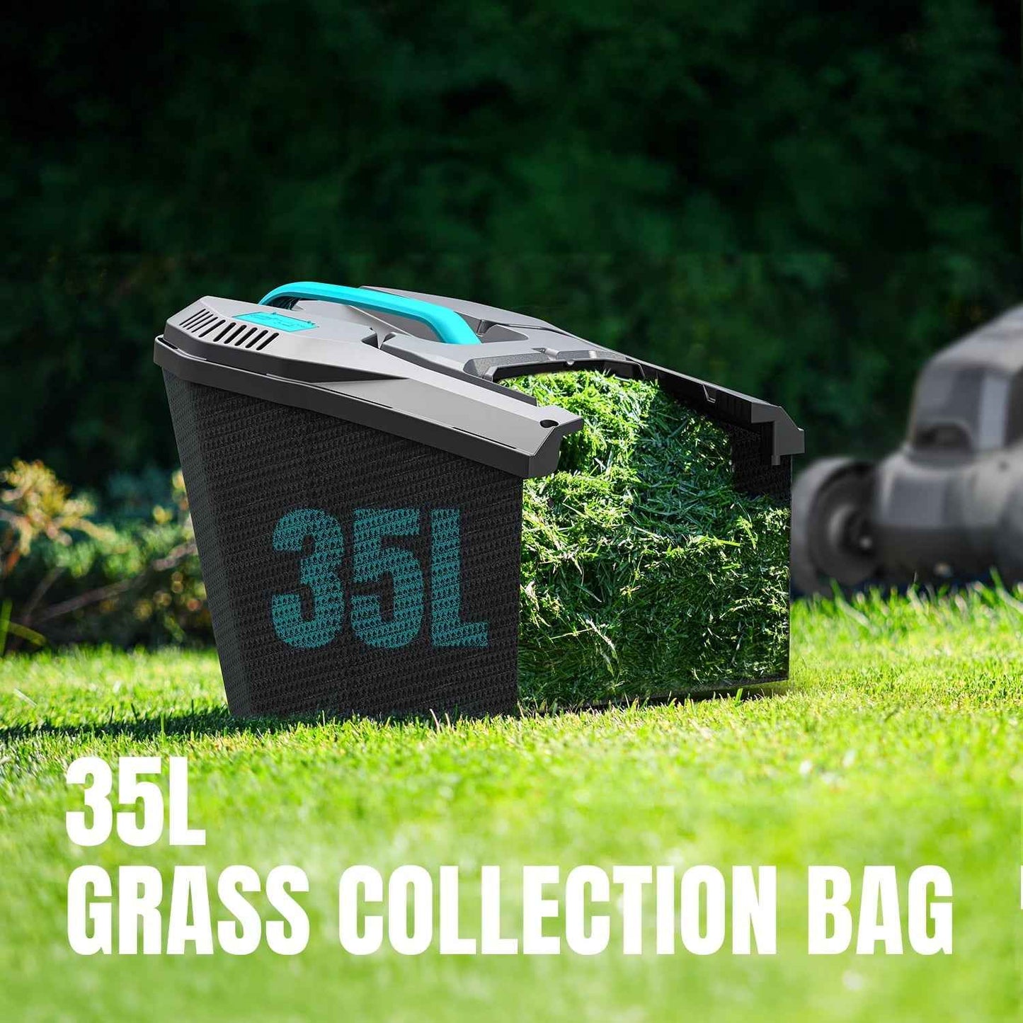 Mightymow Cordless Lawn Mower, 20V Electric Lawn Mowers, 13 inch, 5 Heights Adjustment, with 2*4.0Ah Battery and Charger, for Garden/Yard/Farm