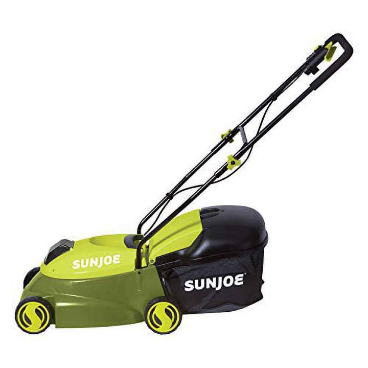 Sun Joe 28V Cordless 14" Push Lawn Mower, 4.0-Ah, 3-Position, Discharge Chute