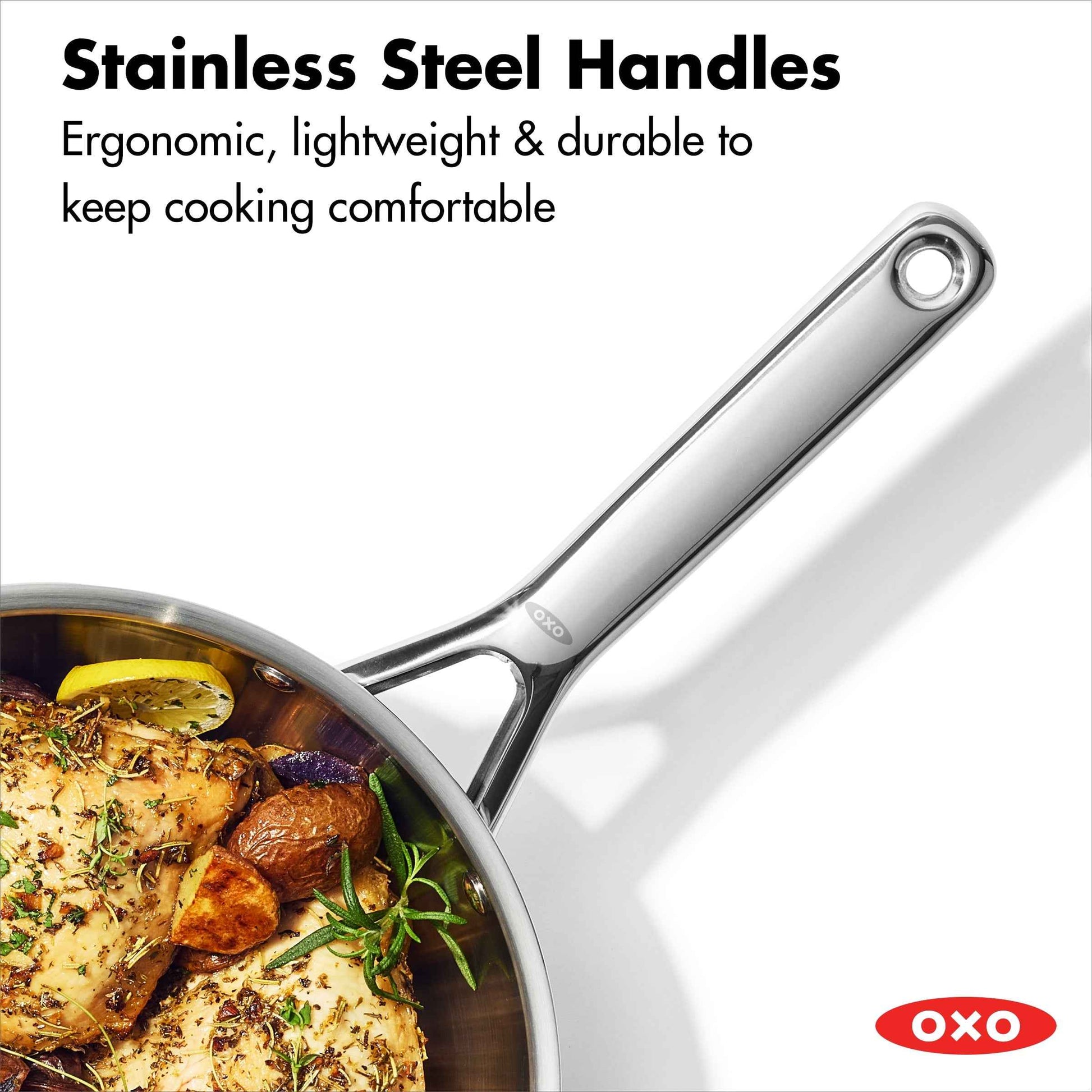 OXO Agility Ceramic Non-Stick 3.57qt Chef's Pan with Lid