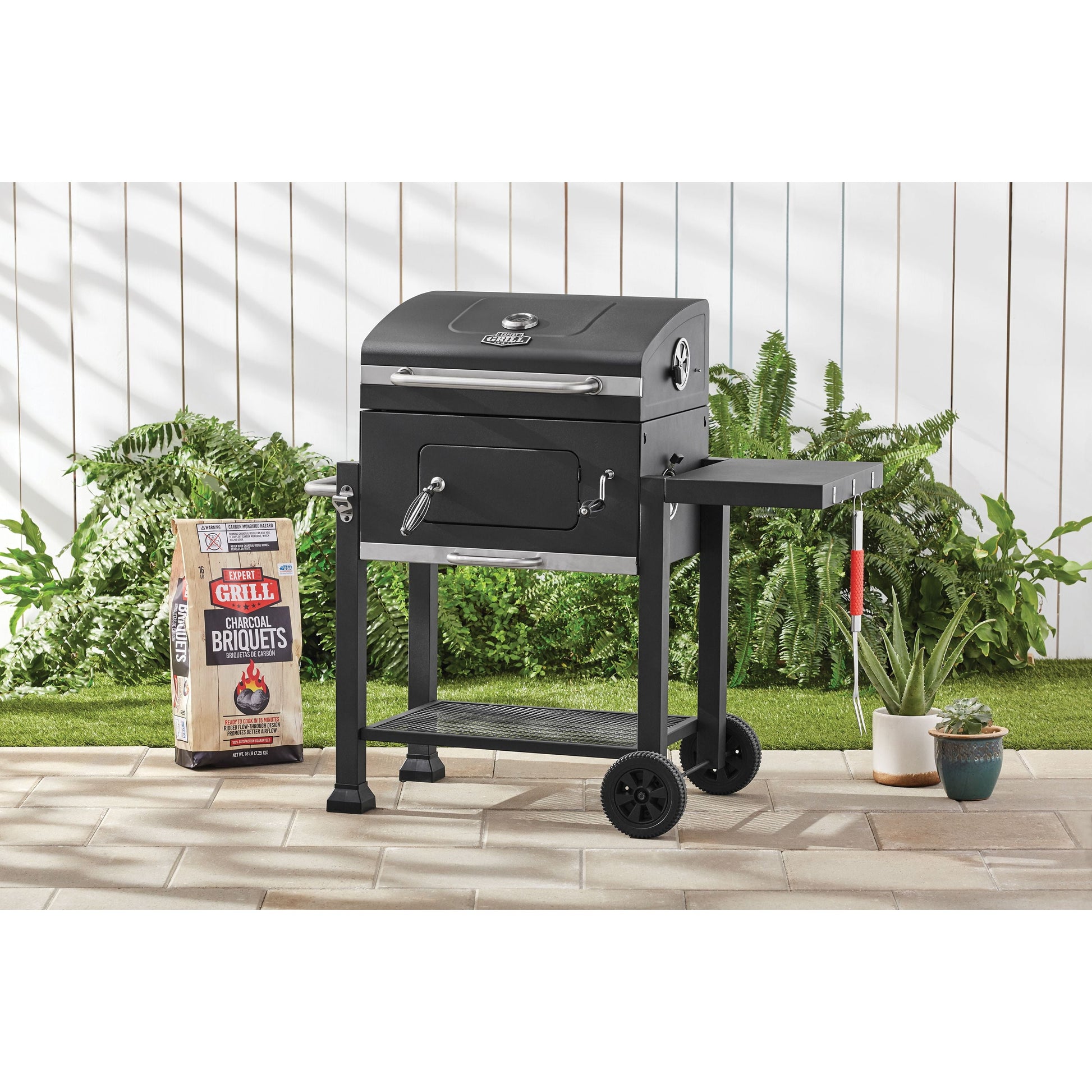 Expert Grill Heavy Duty 24-inch Charcoal Grill, Black - Home OXO