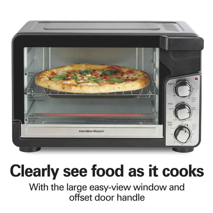 Hamilton Beach Easy View XL Toaster Oven with Sure-Crisp® Air Fry, 1750W, 6 Slice Capacity, 31460