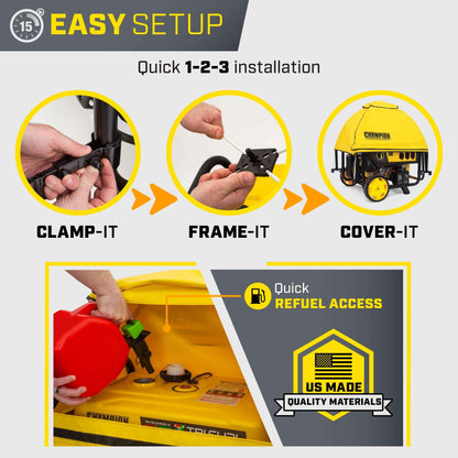 Champion Power Equipment Storm Shield Generator Cover by Gentent for 4000 to 12,500 Starting Watt Generators