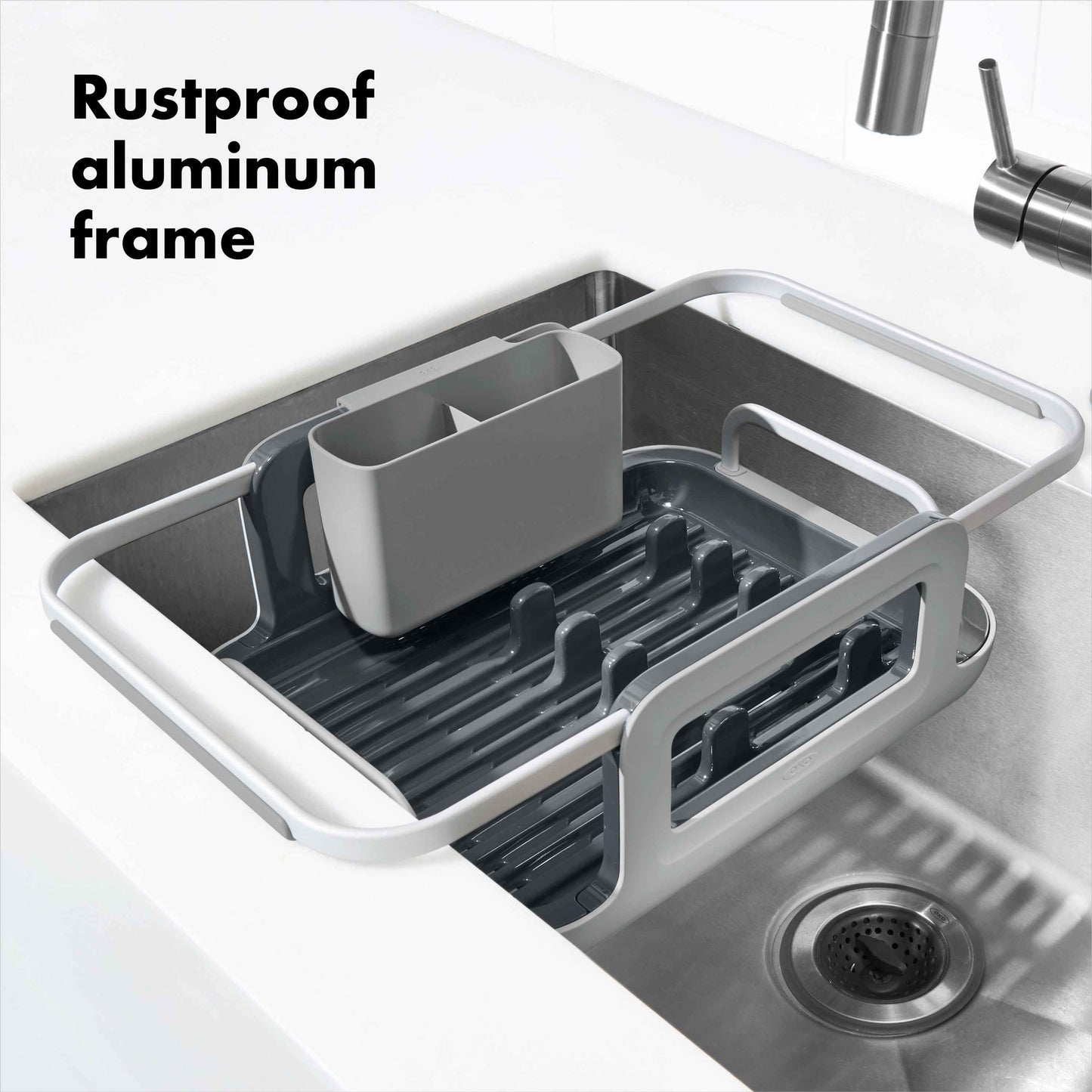 OXO SoftWorks over the Sink Aluminum Dish Rack