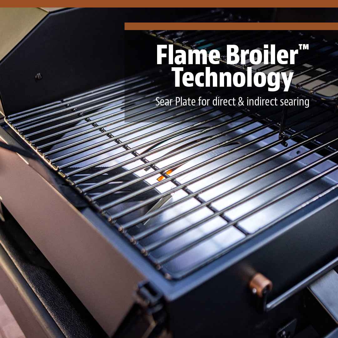 Pit Boss Pit Stop Tabletop 250 Sq in Wood Fired Pellet Grill and Smoker – Onyx Series