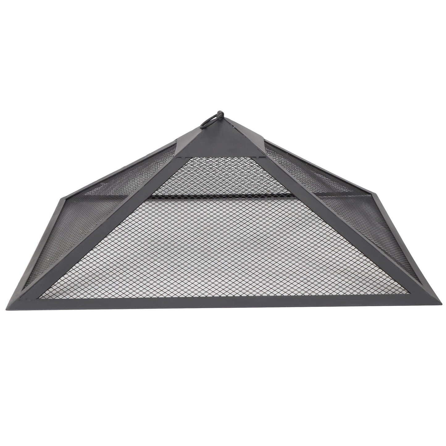 SuperDeal Patio Yard Fire Pits Wood Burning Outdoor Fireplace W/Rain Cover & Poker - Home OXO