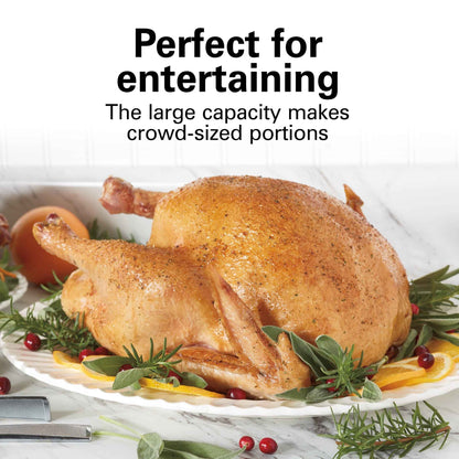 Hamilton Beach 20 Quart Electric Roaster Oven with Removable Pan, Black