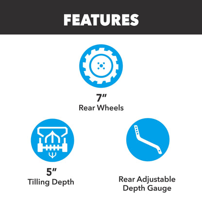 Pulsar 22" Gasoline Powered Front Tine Tiller