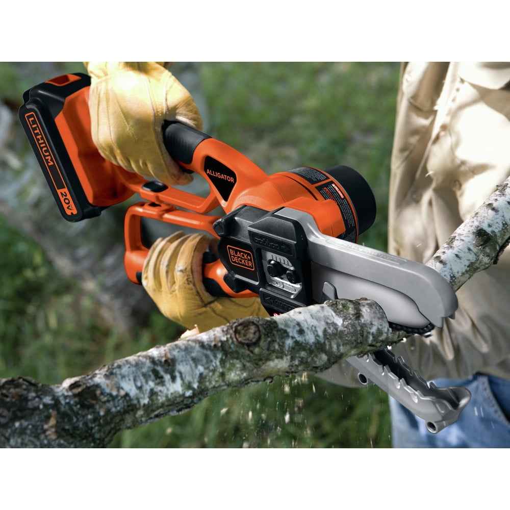 Black & Decker LLP120B 20V MAX Lithium-Ion Cordless Chainsaw Alligator Lopper (Tool Only)