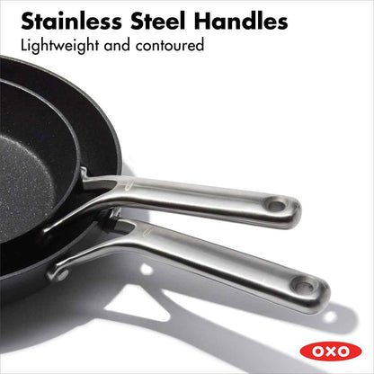 OXO 8" and 10" Nonstick Metal Frying Pan, Set of 2