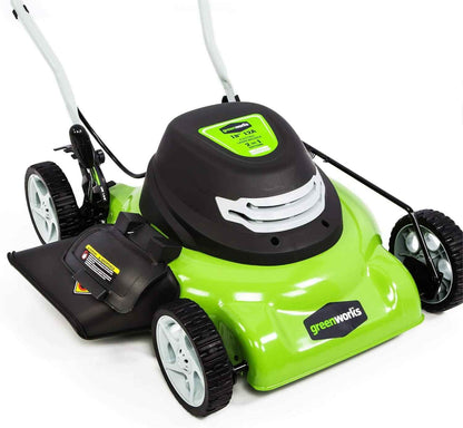 Greenworks 18" Corded Electric 12 Amp Push Lawn Mower 25012