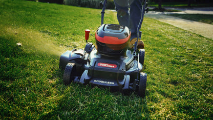 Hyper Tough 2x20 Volts Max 18-inch Brushless Side-discharge Mower, HY5601050516001