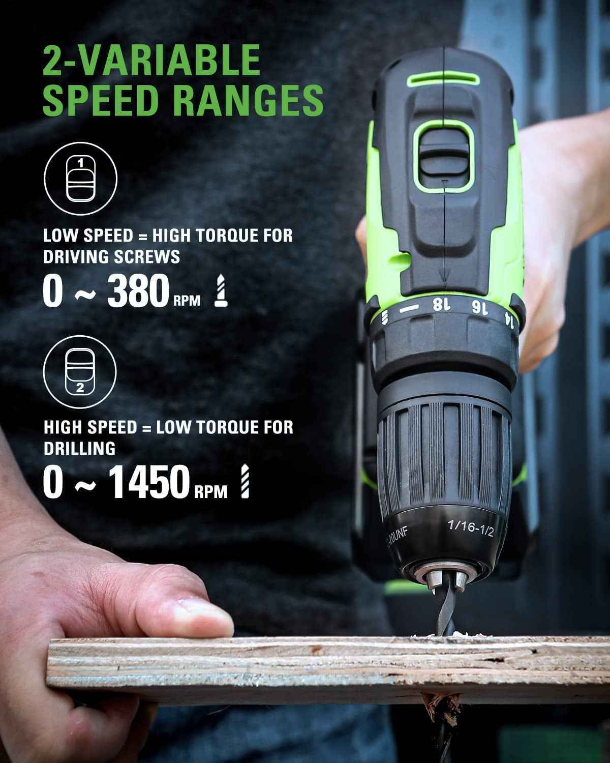 Greenworks 24V Brushless 1/2" Drill + 1/4" Impact Driver Combo Kit with (2) Batteries and Charger