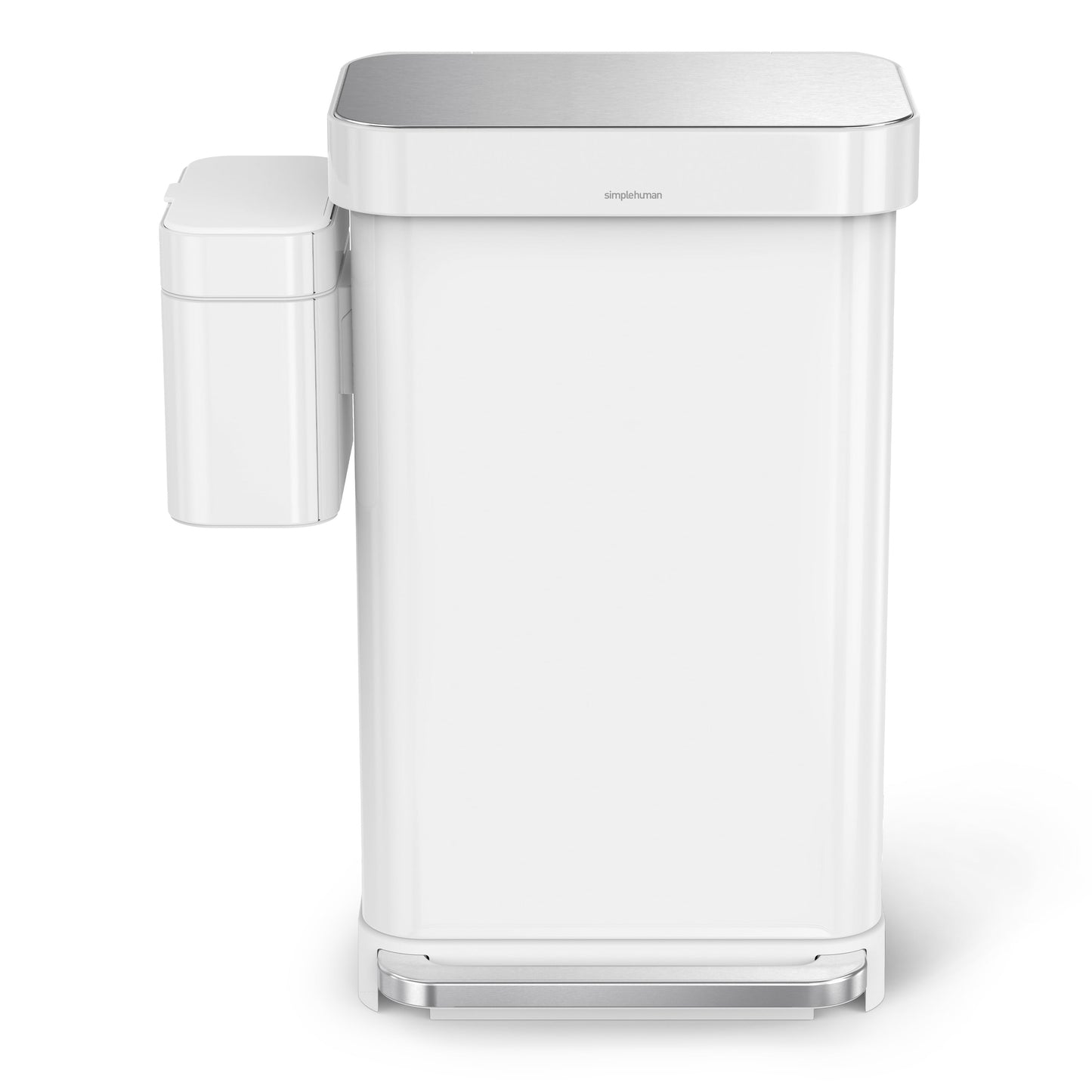simplehuman Compost Caddy, Detachable and Countertop Bin, 4 Liter / 1.06 Gallon, White - Home OXO