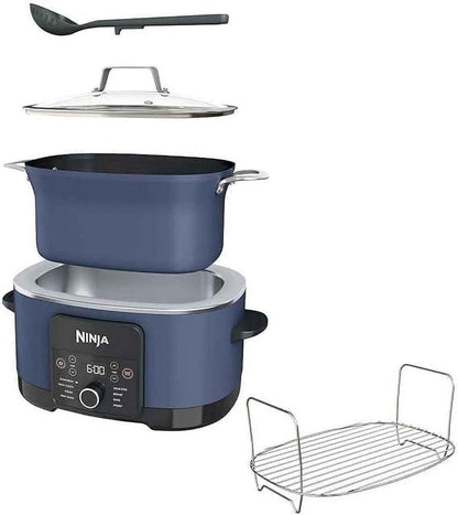 Ninja Foodi PossibleCooker PRO 8.5 Quart Multi-Cooker, 8-in 1, Slow Cooker, Dutch Oven, Steamer, Glass Lid, Nonstick, Oven Safe to 500°F, Blue