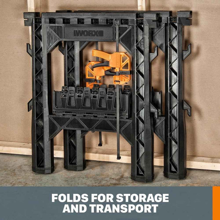 Worx WX065 Clamping Sawhorses with Bar Clamps