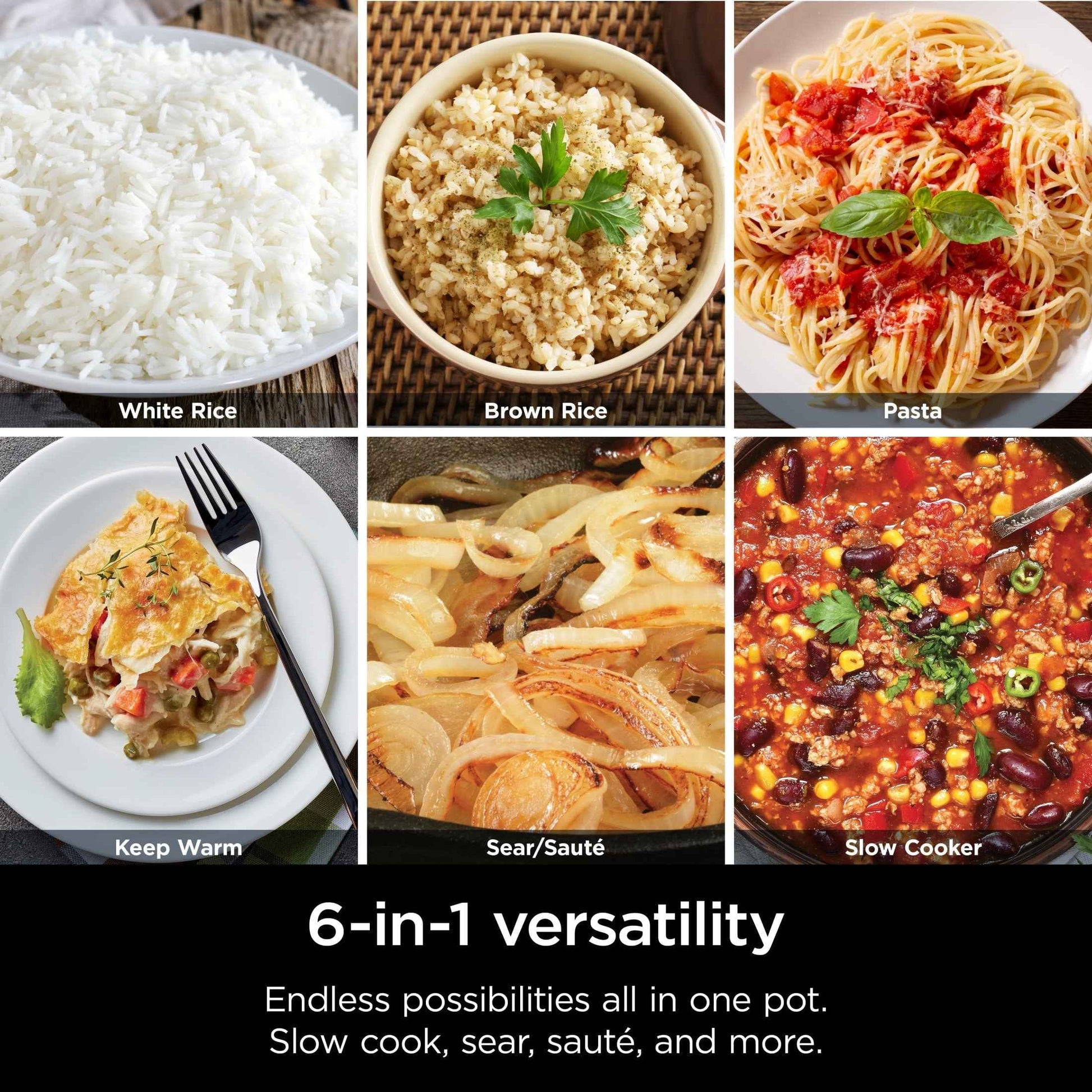 Ninja 10-in-1 Everyday PossibleCooker 6.5-qt, Stainless Steel/White, MultiCooker