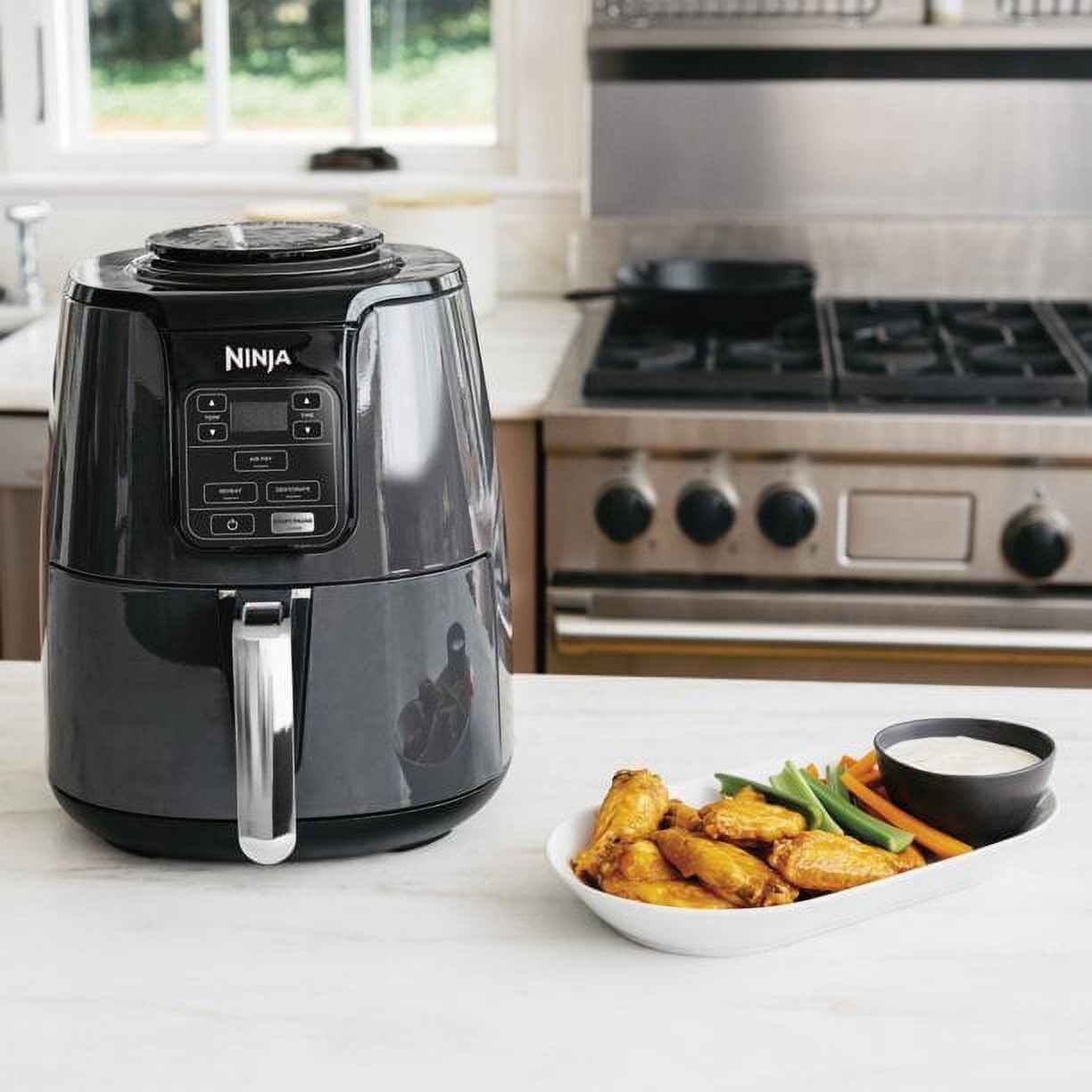 Ninja AF100WM Air Fryer, Black/Gray, 4 Qt