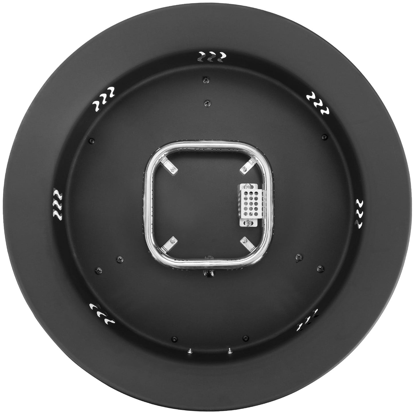 Pirecart 24 inch Portable Fire Pit 58,000 BTU Outdoor Propane Gas Fire Pit Bowl with Cover & Lava Rock - Home OXO