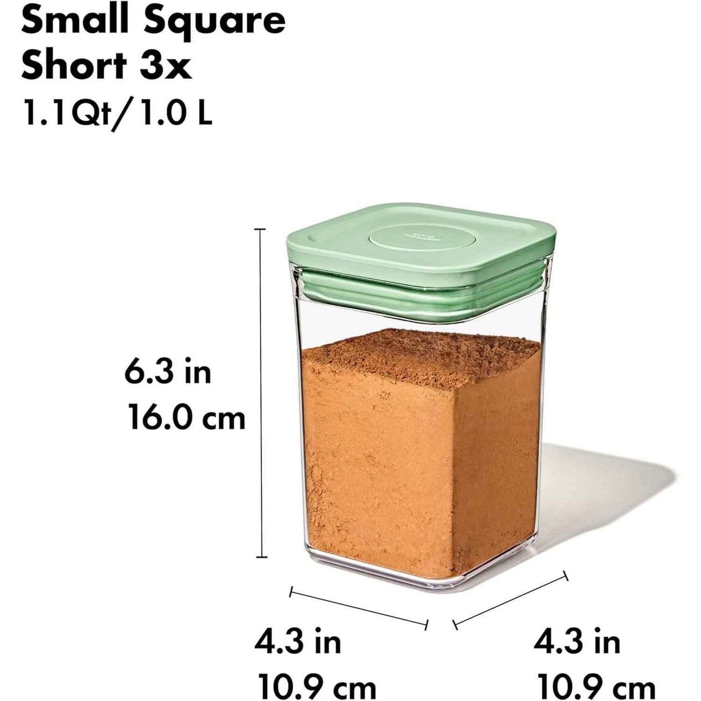 OXO Good Grips 3 Piece POP Container Set with Mini Scoops Limited Edition Pistachio