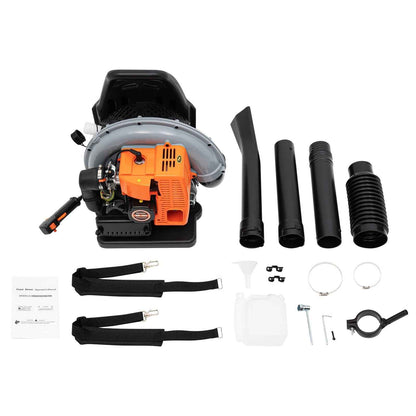 Aiqidi 6800 RPM at 79 Gal/S 63cc Gas Powered Backpack Leaf Blower, Adjustable Speed