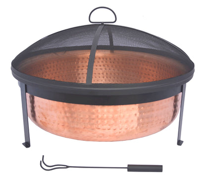 Better Homes & Gardens Wood Burning Copper Fire Pit, 30-inch diameter and 22-inch Height - Home OXO