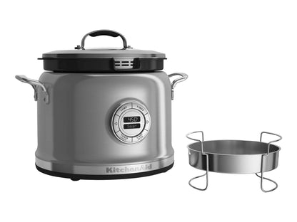 KitchenAid KMC4241SS Electric Multi Steamer Slow Cooker, 4 Qt, Stainless Steel