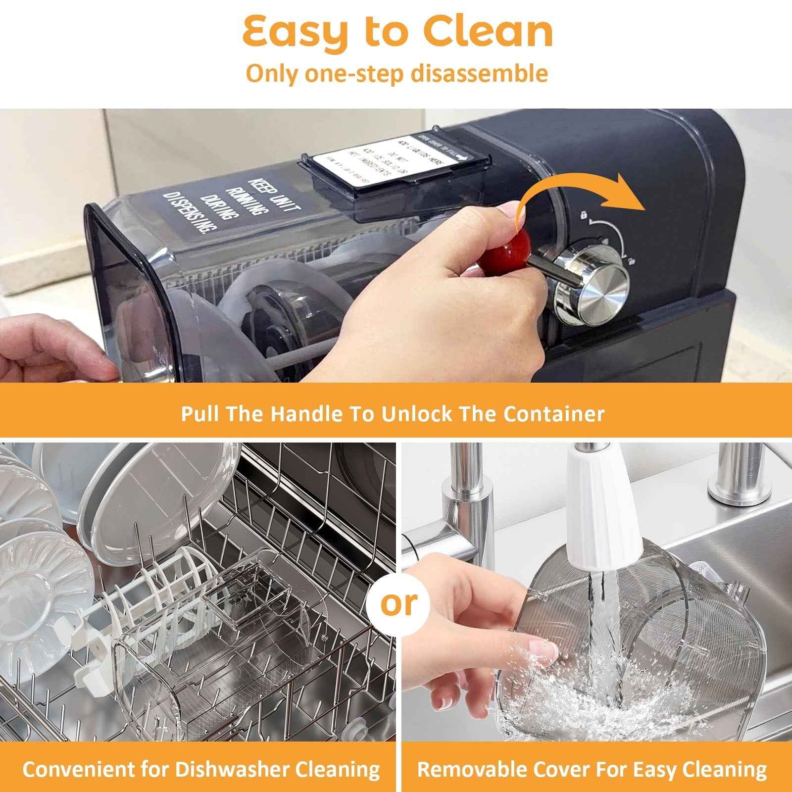 Slushie Machine, Sand Ice Maker, Frozen Drink Maker with 6 Preset Modes | No Ice Needed | Self-Cleaning Slush Machine for Home or Commercial Use | Perfect for Smoothies, Margaritas, Dark Blue