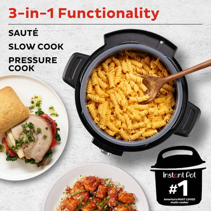 Instant Pot 6QT Easy 3-in-1 Slow Cooker, Pressure Cooker, and Sauté Pot