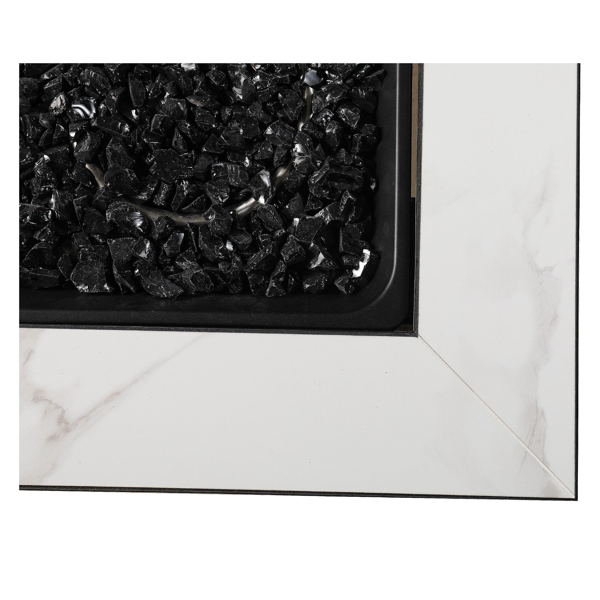 Endless Summer 30 inch Gas Fire Pit Table with Cover, Black Glass (2 Pack) - Home OXO