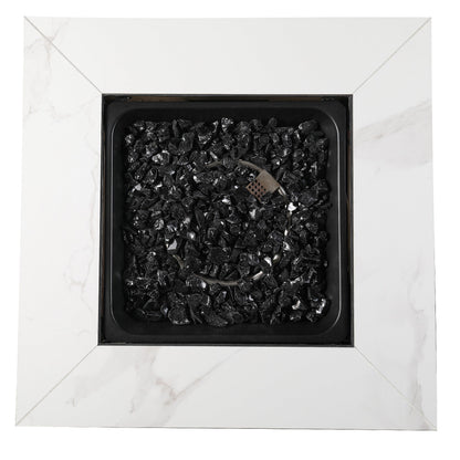 Endless Summer 30 inch Gas Fire Pit Table with Cover, Black Glass (2 Pack) - Home OXO