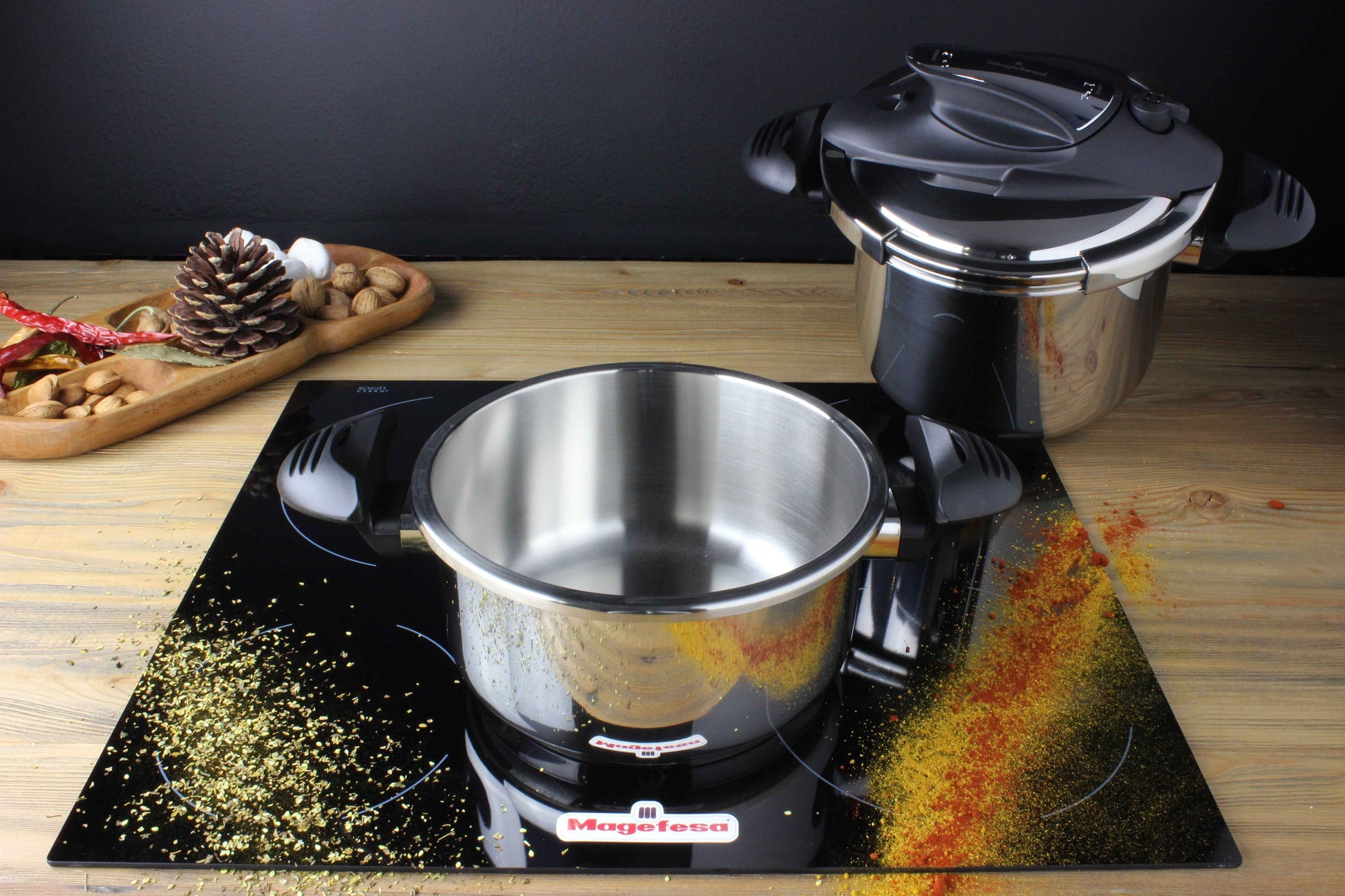 3 Piece Pressure Cooker Nova 4+6 Qt. Stainless Steel