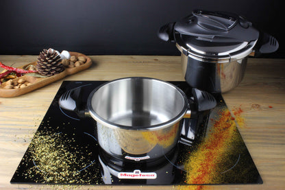 3 Piece Pressure Cooker Nova 4+6 Qt. Stainless Steel