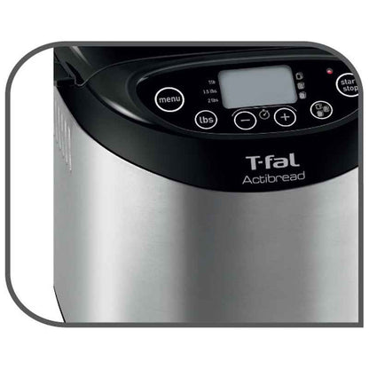 T-Fal Brushed Nickel Black Metal 2 lb. Breadmaker