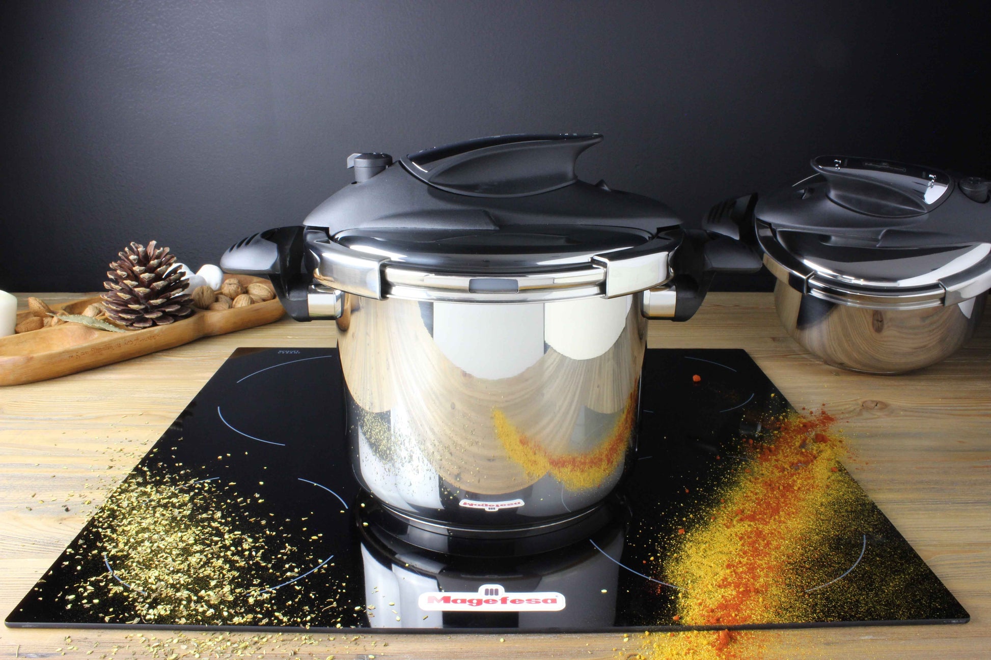 3 Piece Pressure Cooker Nova 4+6 Qt. Stainless Steel