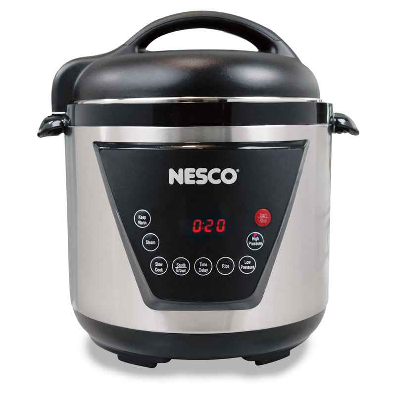 Nesco Stainless Steel Digital Pressure Cooker 6 qt Black/Silver