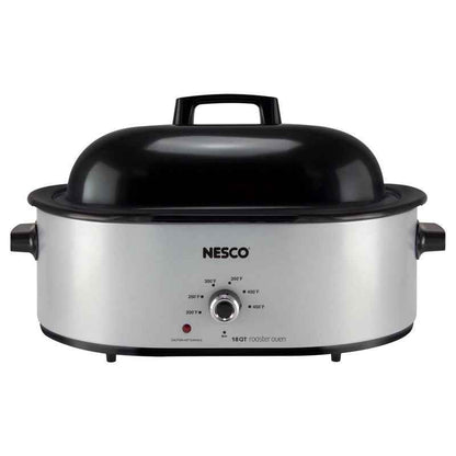 Nesco Silver Stainless Steel 18 qt Electric Roaster