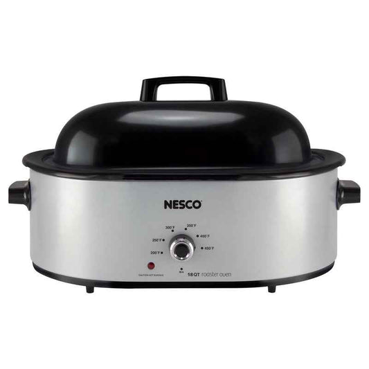 Nesco Silver Stainless Steel 18 qt Electric Roaster