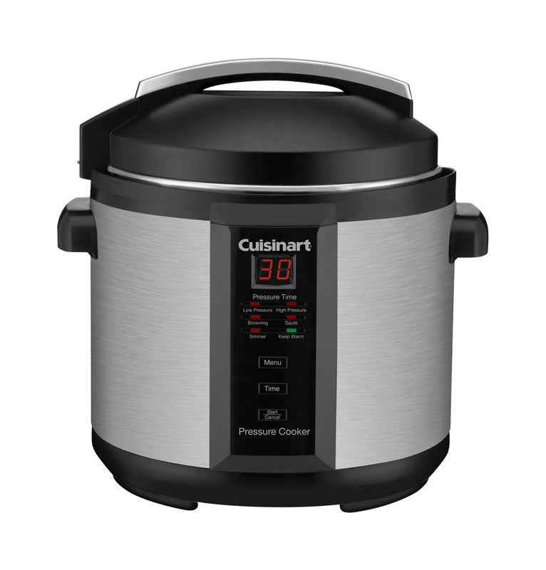 Cuisinart Stainless Steel Pressure Cooker 6 qt. Black/Silver