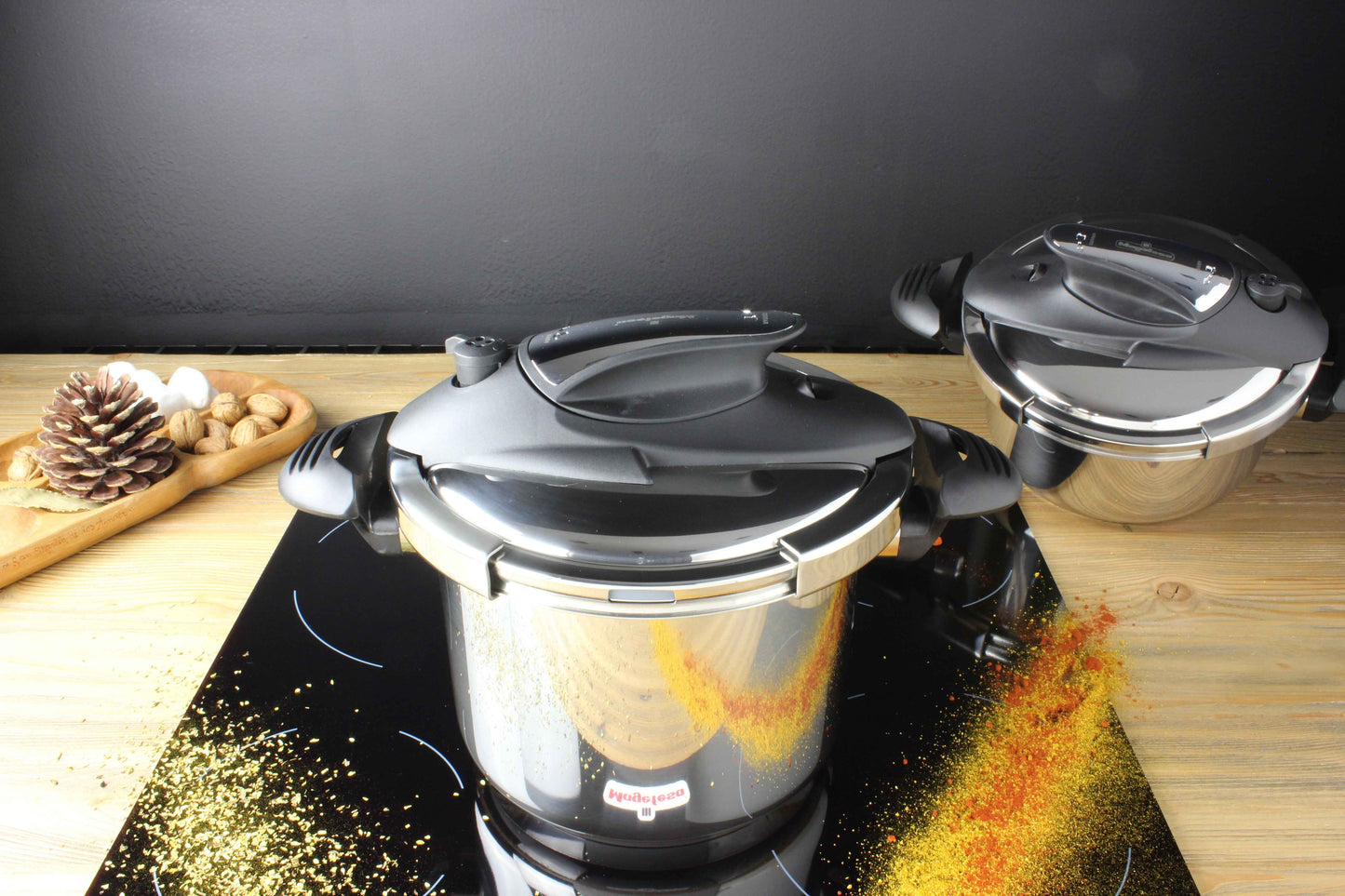 3 Piece Pressure Cooker Nova 4+6 Qt. Stainless Steel