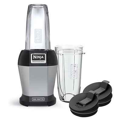 Ninja Black/Silver Metal/Plastic Blender 24 oz 3 speed