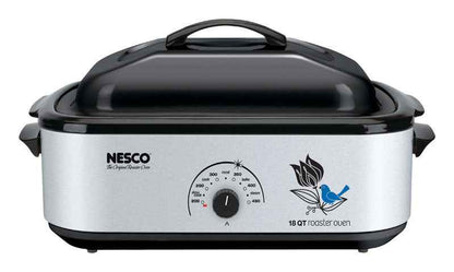 Nesco Silver Stainless Steel 18 qt Electric Roaster
