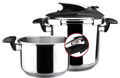 3 Piece Pressure Cooker Nova 4+6 Qt. Stainless Steel
