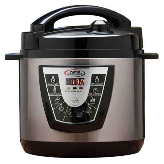 Power Pressure Cooker As Seen on TV Silver/Black Stainless Steel/Plastic Pressure Cooker