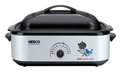 Nesco Silver Stainless Steel 18 qt Electric Roaster